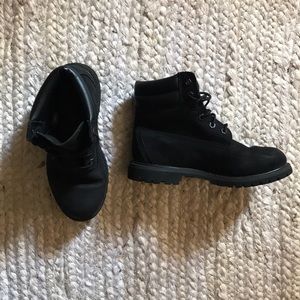 Waterproof black timberland boots